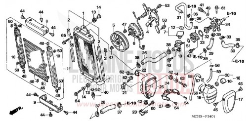 RADIATEUR (VTX1800C15/6/7/8) VTX1800C16 de 2006